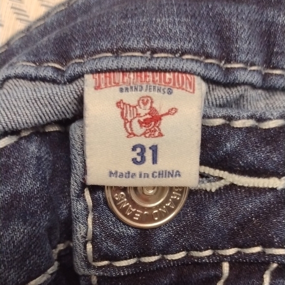 True Religion Dark Blue Boot Cut Jeans - Picture 2 of 15